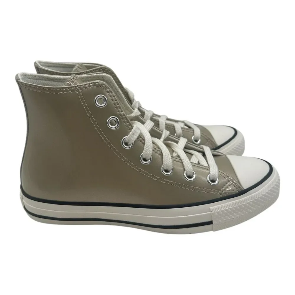 Converse Chuck Taylor All Star Metallic Shoes Women's 6.5 Light Gold Egret Black